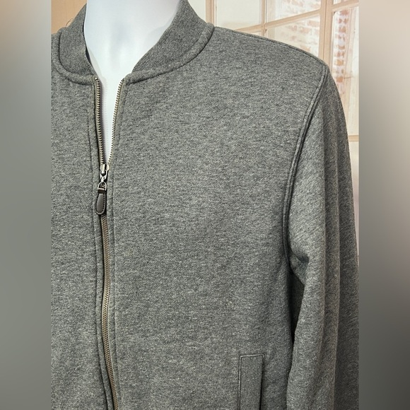 L.L. BEAN Gray flannel lined‎ bomber jacket size S. - Picture 4 of 15